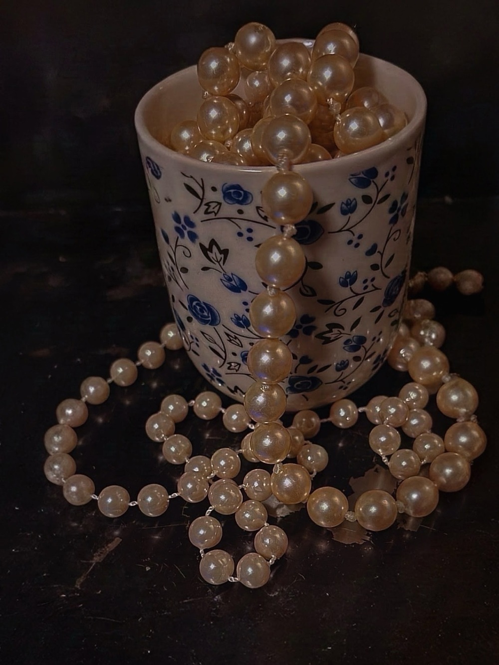 Mystery Jewelry Bundle | Crafter’s Bundle | Mystery Strands | Blue Porcelain Cup